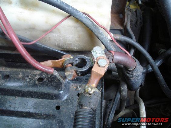 1994 Ford F-350 battery terminals and wiring