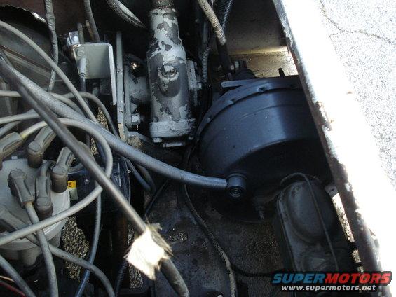 Brake booster and master cylinder assembly with wiring and hoses