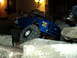 2008 Ford F-250 - This blue RC truck appears to be a 2008 Ford F-250, with its grille clearly visible.
