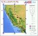 1972 Ford Ranchero - Earthquake map of California from October 1, 2010, displaying 506 seismic events.