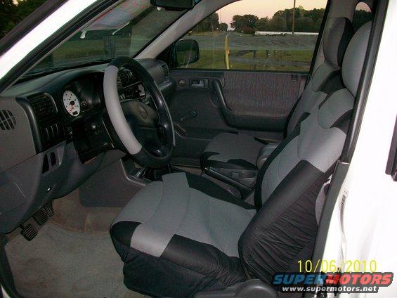 Interior of a 1999 Isuzu Vehicross showing dashboard and seats