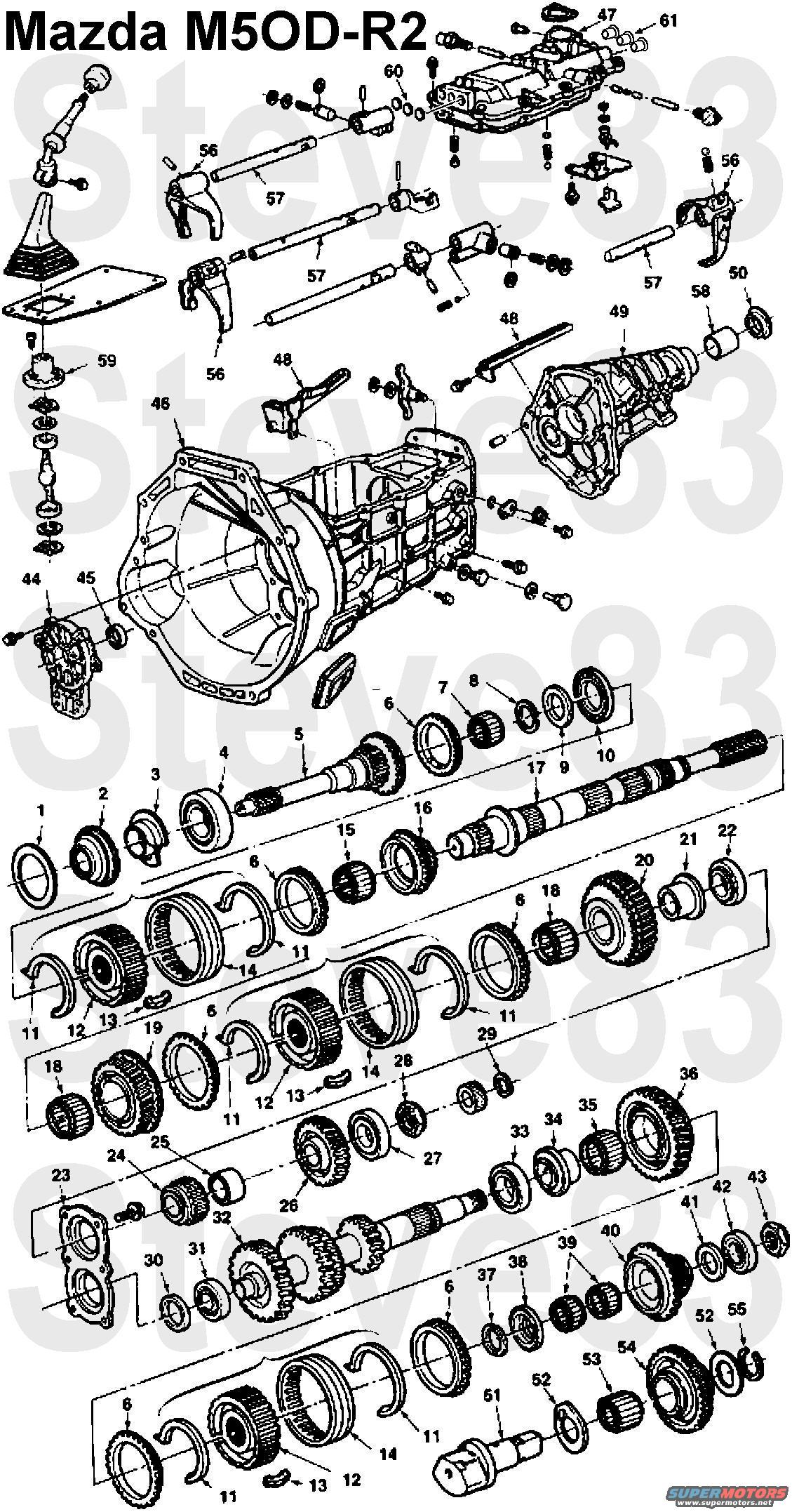 Ford m50d transmission exploded view #8