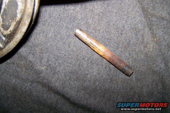 Notice the drill bit marks along the bolt length.