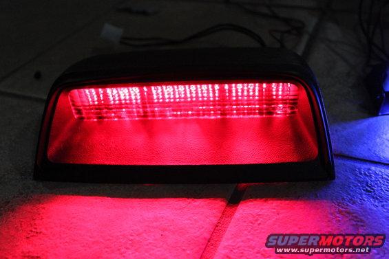 img_5124.jpg Federal Signal Red LEDs in Ford OEM CHMSL with red lens.