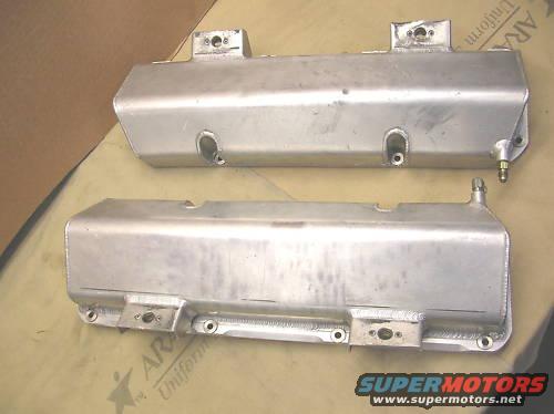 unknown mfg presented as endurance or road race covers. oil pressure source supplies external fittings