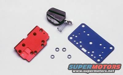 QuickFuel secondary metering plate has provision for standard Holley jets, allowing tuning of the secondary fuel mixtures. float is notched for clearance