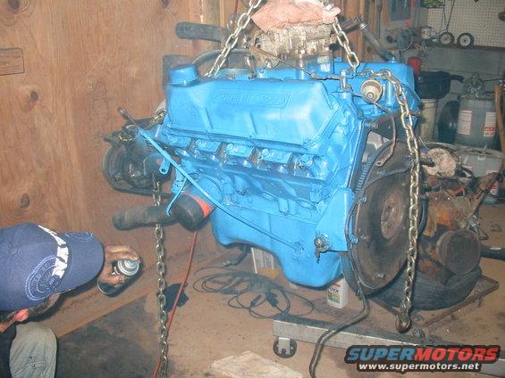 amandas-pics-042.jpg Stage 7

Motor is pulled from the daily driver....400, .030 over and runs great. will freshen it up with new distributor and carb. I painted it old ford blue, I like the look so much that I painted the eldebrock fourbarrel intake to match. that is 600cfm eldebrock carb sitting on top.



34