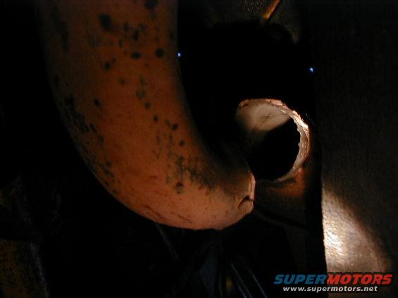 rusted exhaust on CJ caused it to finally break apart after the header