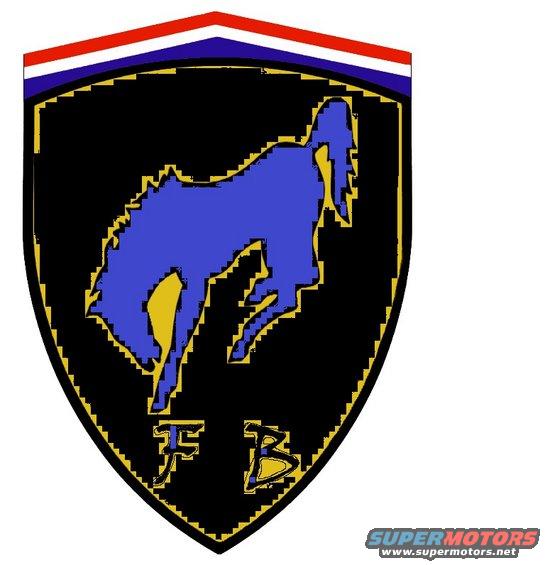 Shield emblem with a blue horse silhouette and 'FB' text below. Supermotors.net logo in corner