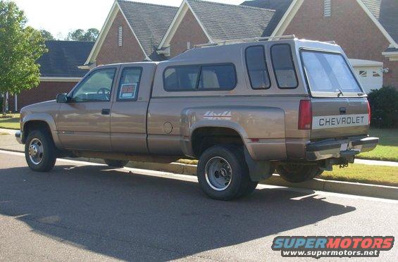 08lhr.jpg SOLD
1997 Chevy K3500 Silverado 205Kmi 4WD 1-ton dually

E-mail me thru my profile here or search CraigsList Memphis.
NEVER WRECKED - NO MAJOR REPAIRS
Most service was done at the dealership.
- 6.5L TurboDiesel (no smoke/leaks/rattles/squeaks)
- 4L80-E
- 4.10 PosiTrac
- Light Autumnwood (camper matches)
- tilt cruise cassette PW/PL/PM/RKE
- leather steering wheel & shifter
- autodimming compass RV mirror
- single 34 gal tank
- new Curt Class V hitch receiver 
- factory skid plates (no scars)
- 7 Michelin X-Radials LT225/75R16
- 2 new batteries 2012 with stainless studded terminals

New Dorman LLT FSD 2013
Reman HydroBoost 2012
New injection pump 2010
New drivebelt 2010
New driver's inside door handle 2012
Trans flush 2010
New rear brake cylinders & shoes, axle seals 2010
New A/C compressor
New master cylinder 2009
New vacuum pump 2005
Ball joints & pitman arm 2004