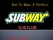 1989 Ford Bronco - This image shows the Subway Sub Club logo and related text, not a vehicle.