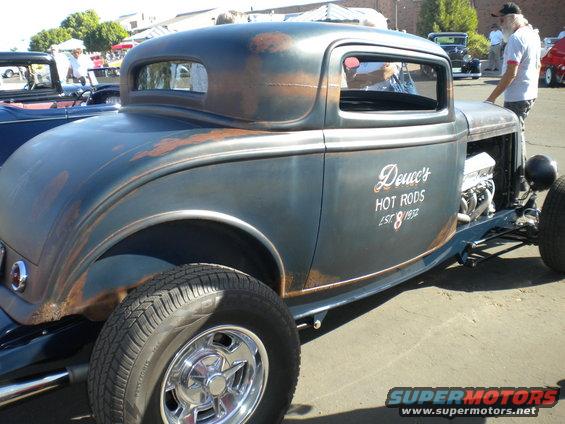 About as authentic as they come.     NOT!

It's a totally fiberglass body made to look like a rusted out, chopped hiboy.