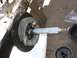 1981 Honda 250 R - e brake installed