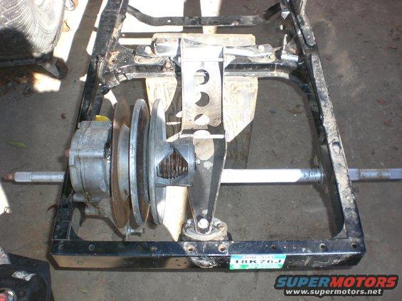 trans, axle and bearing carrier installed