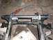 1981 Honda 250 R - new tube centered with arms on ready for welding