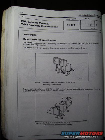 EGR valve page from Engine/Emissions manual