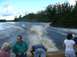 1994 Ford Bronco - Trial run wake @ about 38 Knots...The whsitle of the 6 turbos winding was unbelievable.