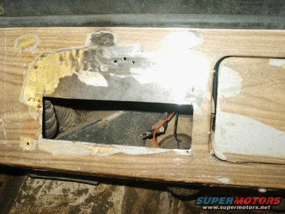 missed a couple holes but not too bad--filled them in and  ground them down after the camera died.  Even primed the area until I can get the dash prepped/painted