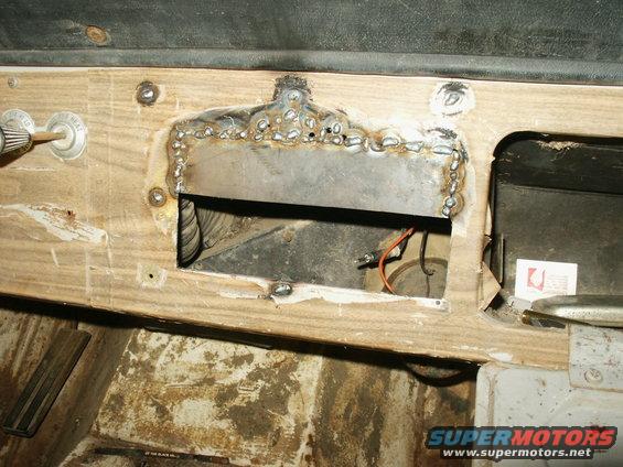 slowly welded in so I didn't put too much heat in one place