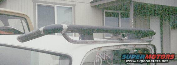 rear-bumper.jpg Rear bumper designed by Dave Edwards High Desert OffRoad out of Oregon, my final bumper will have a receiver hitch, two anchor points and an antenna mount. Will be painted hammerite gray.