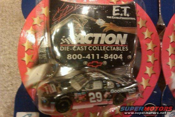 Die-cast race car with number 29 in packaging. Part of Action Die-Cast Collectibles