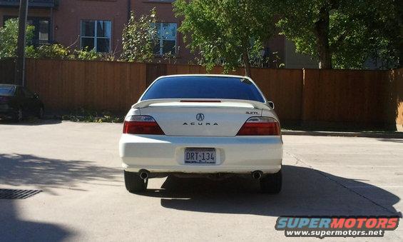 2003 Acura TL rear view with license plate DRT-134