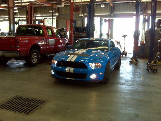 graber blue gt500 at the shop