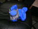 1993 Ford Probe - A throttle body is covered with blue tape, likely for protection during a repair or cleaning process.
