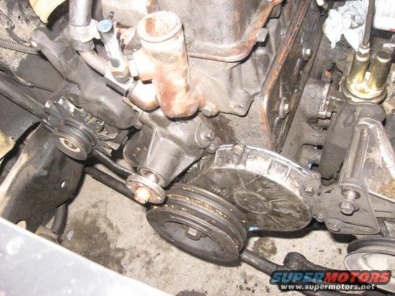 img_3174.jpg Water pump reinstalled with a fresh gasket.
Installed a new water pump about two years ago, or this would have been a good time to put one in.