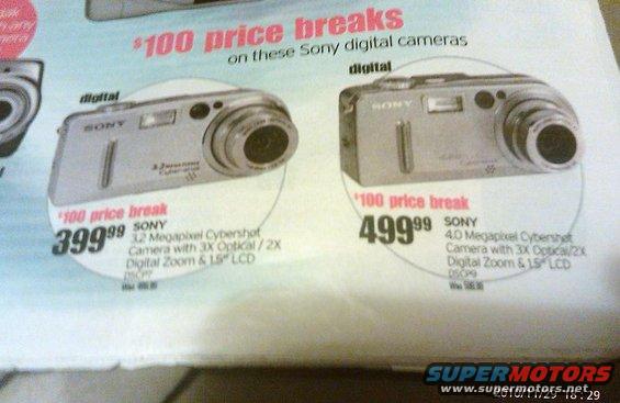 Two Sony digital cameras on sale