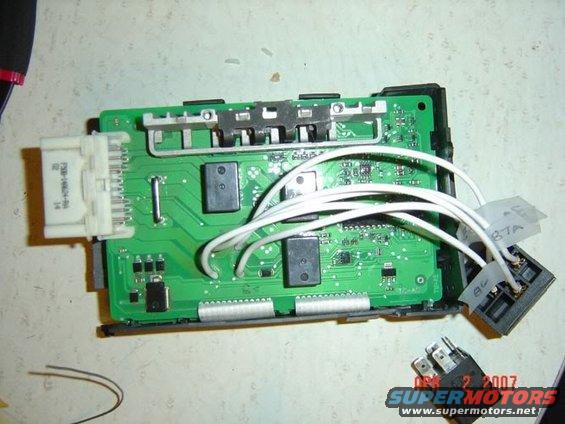 Relay pigtail soldered on