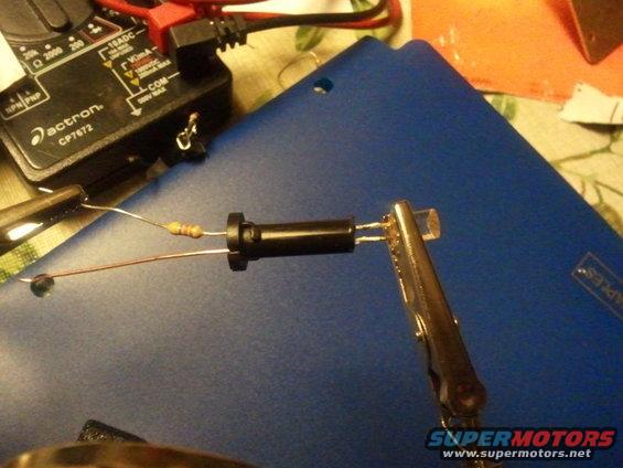 Testing an LED with a resistor and a multimeter