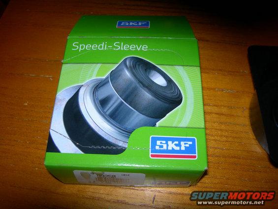 Green SKF Speedi-Sleeve box with image of bearing