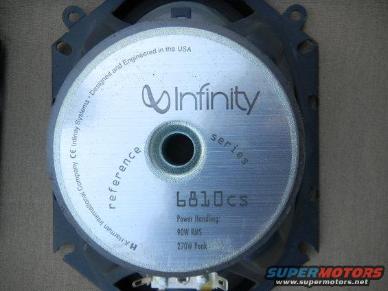 Infinity Reference 6810cs car speaker with power handling specs