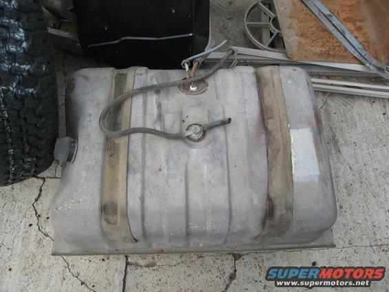 Gas tank with fuel lines attached