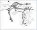 1972 Ford Ranchero - This diagram illustrates the routing of the heater inlet hose and the location of the water valve.