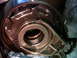 1986 Ford F-150 - This is a close-up view of a metal component, likely from a vehicle's transfer case, showing internal splines.