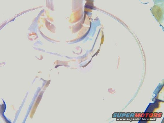 Transfer case internal components, close-up view