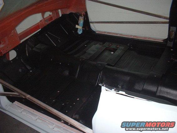 Lizard Skin inside the floor area all the way back to the rear body panel.