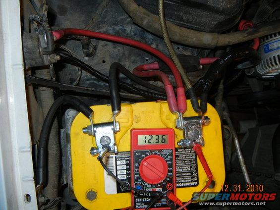 But then I shut the engine off, and the batter is right where it should be at 12.36volts