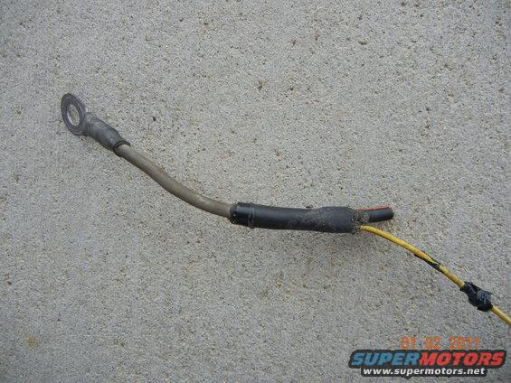 FIX TO CHARGING PROBLEM: The 3g harness was not hooked up correctly... My year bronco came w/ a 95amp 3G alternator stock, so i had the correct 3G harness stock... Above pic is where the stock charge (blk/org) cable and yellow wire come together in a fuesable link... The yellow wire needs to be hooked to 12v when key on... and the green wire plugs into a stock connector in mine... so i snipped the yellow wire short, and connected it to the mega fuse. Ryan's (fireguy50; fordfuelinjection.com) connects his yellow wire to the charge stud on the back on the alt. So either works.... You can see in 2 pics down where i connected the yellow wire (it has loom over it) to the mega fuse