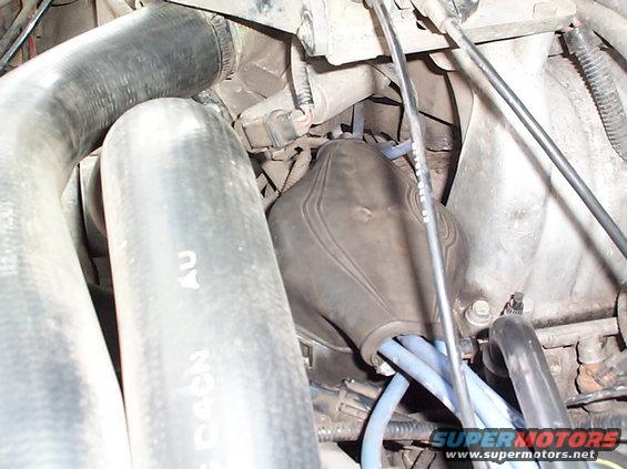 dustboot.jpg Dust boot off of an 80's GT Mustang. Should help keep some water out of the distributor during water crossings.