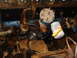1985 Ford F-150 - Close-up view of engine components including a distributor cap and a white oil filter with yellow pull strap.