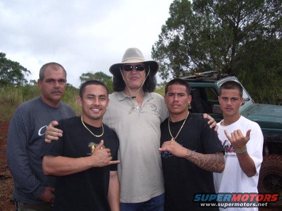 Richard DeLima Jr., Kekoa Farreira, Mr., Gene Simmons, Peter Boy Desaulniers, and Sean..