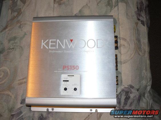Kenwood PS150 amplifier with controls and input/output terminals visible