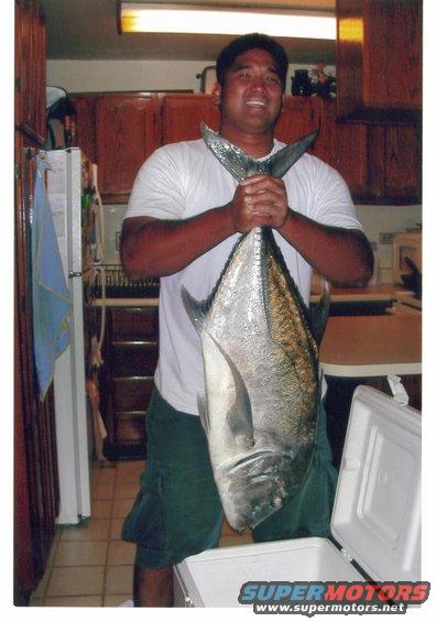 Ryan Tambalo and his 27lb Ulua.