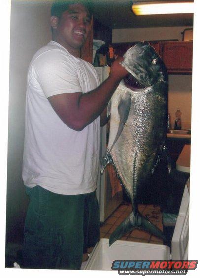 Ryan Tambalo and his 27lb Ulua.