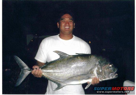 Ryan Tambalo and his 27lb Ulua.