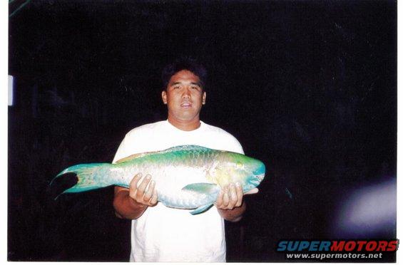 Ryan Tambalo and his 13 lb UHUZILLA! Originally posted as 16 lbs by mistake but quickly corrected. Still UhuZILLA nonetheless.