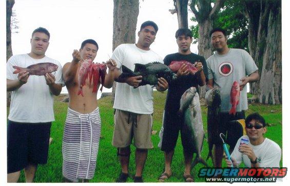 fish-pics-01.jpg From Left: Van Kumano, Zach Fujii, Ryan Tambalo, Lauren Shinoto, Chase Yoshikawa and kneeling is Kai Kondo.